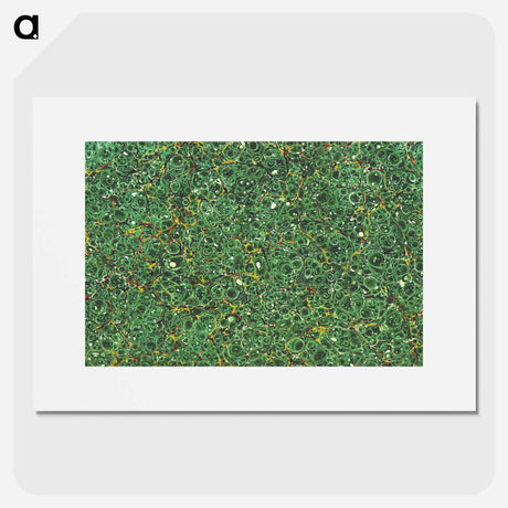 アートポスター-Abstract Green Pattern
 - 大英図書館 Poster.
