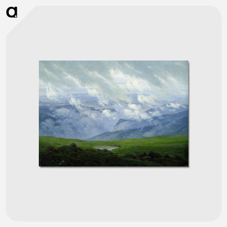 アートポストカード-Drifting Clouds - カスパー ダーヴィト フリードリヒ Postcard.