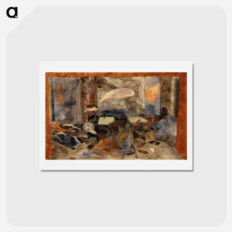 アートポストカード-The Death of Countess Geschwitz - チャールズ デムス Postcard.