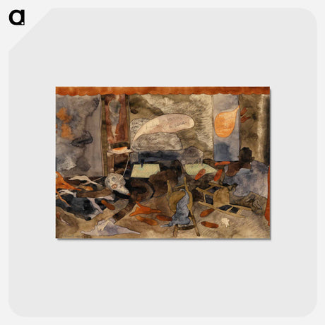 アートポストカード-The Death of Countess Geschwitz - チャールズ デムス Postcard.