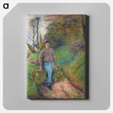 アートパネル-Peasant Woman Carrying Two Bundles of Hay
 - ダラス美術館 Canvas.