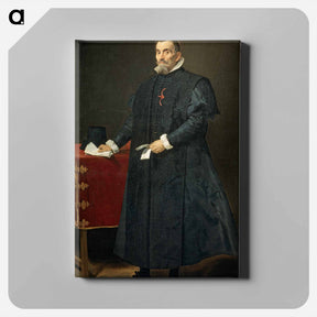 アートパネル-Portrait of Don Diego de Corral y Arellano - ディエゴ ベラスケス Canvas.