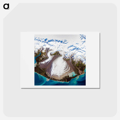 アートポストカード-Malaspina Glacier, Alaska
 - 上空からの地球 Postcard.