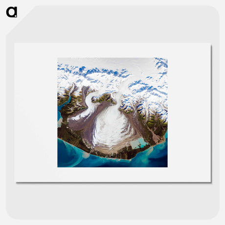 アートポスター-Malaspina Glacier, Alaska
 - 上空からの地球 Poster.