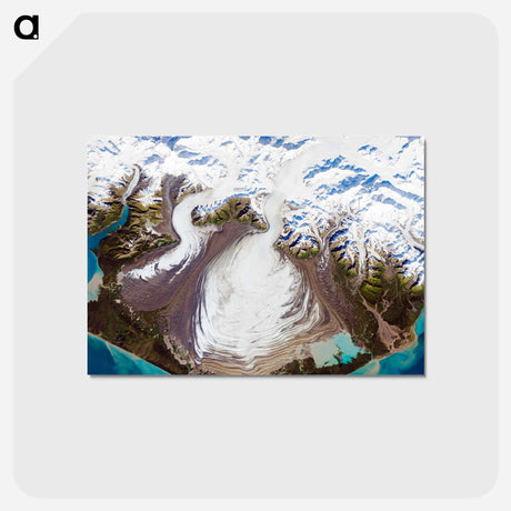 アートポストカード-Malaspina Glacier, Alaska
 - 上空からの地球 Postcard.