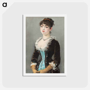アートポストカード-Madame Michel–Lévy - エドゥアール マネ Postcard.