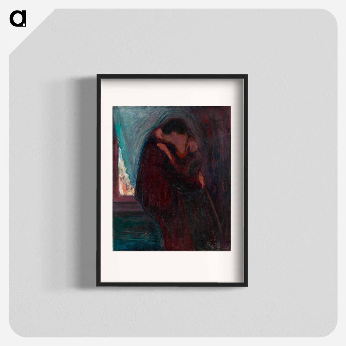 The Kiss - Edvard Munch Poster.