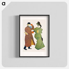 アートポスター-Man and woman shaking hands - エドワード ペンフィールド Poster.