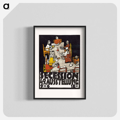 49th Secession exhibition by Egon Schiele - エゴン シーレ Poster.