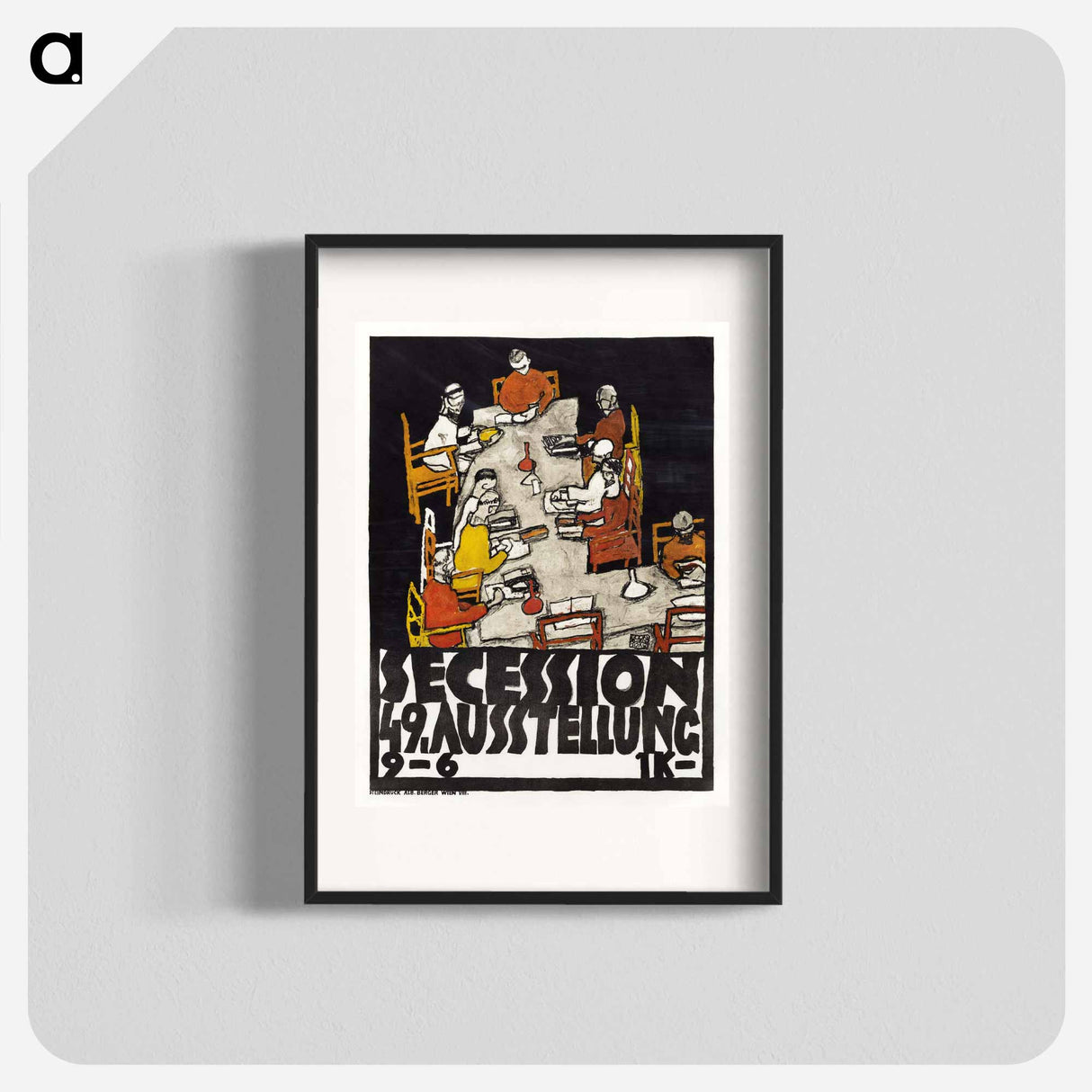 49th Secession exhibition by Egon Schiele - エゴン シーレ Poster.