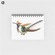 アートメモ帳-Colorful vintage hummingbird illustration - エルンスト ヘッケル Memo.