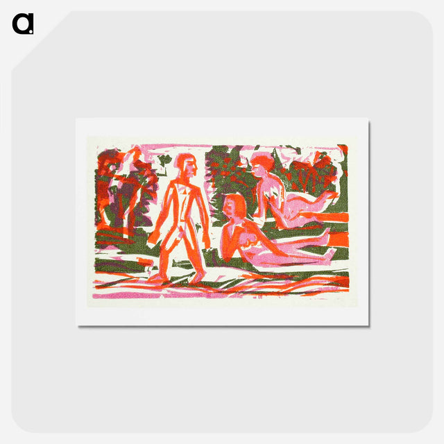 アートポストカード-The woodcuts - エルンスト ルートヴィヒ キルヒナー Postcard.