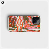 The woodcuts - エルンスト ルートヴィヒ キルヒナー Phone Case.