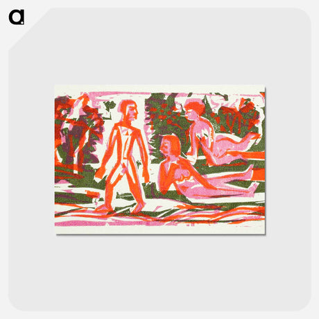 アートポストカード-The woodcuts - エルンスト ルートヴィヒ キルヒナー Postcard.