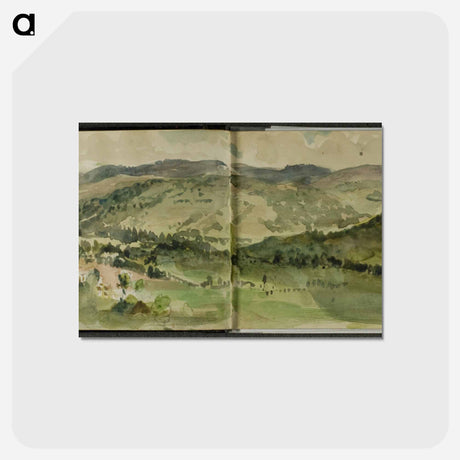 アートポストカード-イエロー - ウジェーヌ ドラクロワ Postcard.