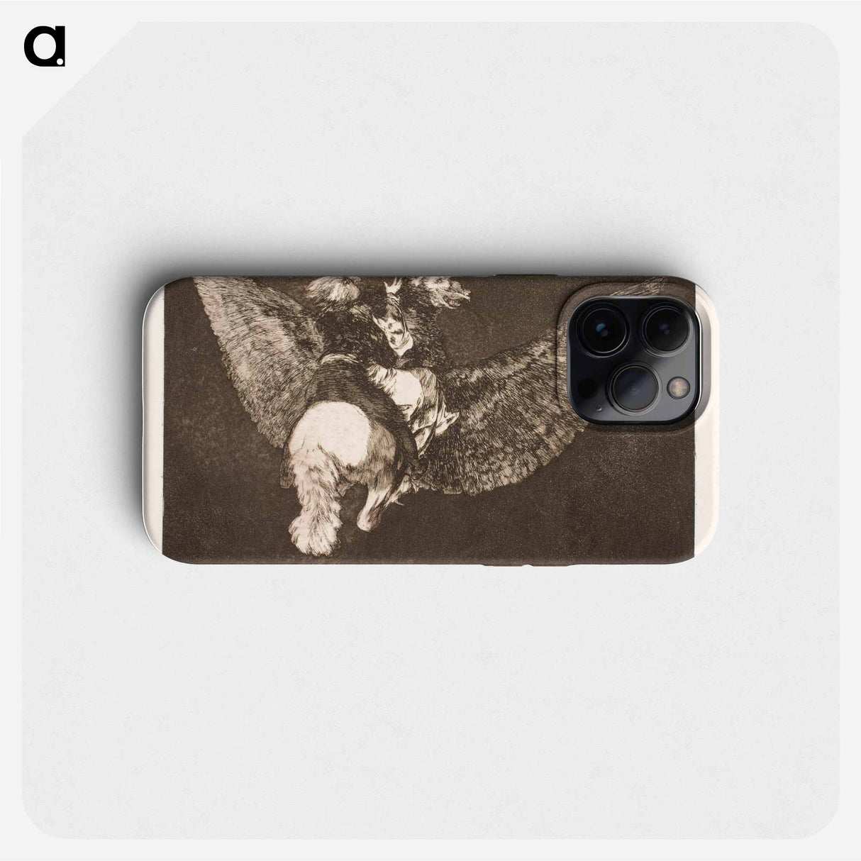 The Flying Folly (Give up the friend who hides you under his wings and bites you with his beak) - フランシスコ デ ゴヤ Phone Case.