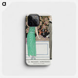 The premiere imprudence: Robe du soir - Georges Barbier Phone Case.