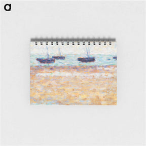 アートメモ帳-Four Boats at Grandcamp - ジョルジュ スーラ Memo.