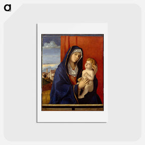 アートポストカード-Madonna and Child - ジョヴァンニ ベッリーニ Postcard.