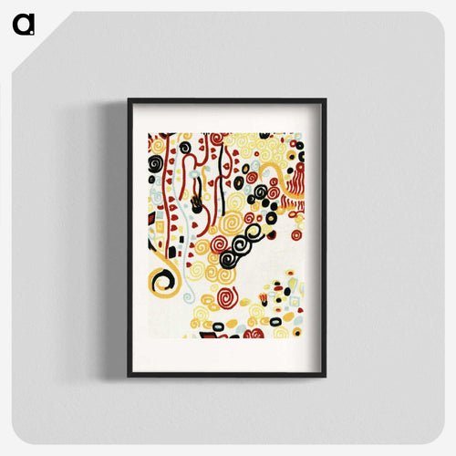 Textile sample by Gustav Klimt - グスタフ クリムト Poster.