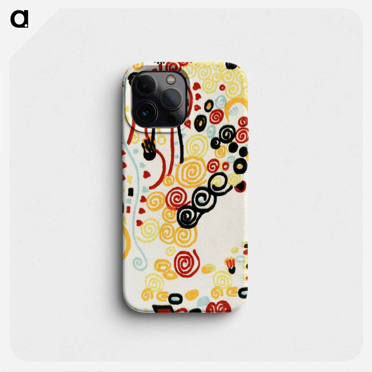 Textile sample by Gustav Klimt - グスタフ クリムト Phone Case.