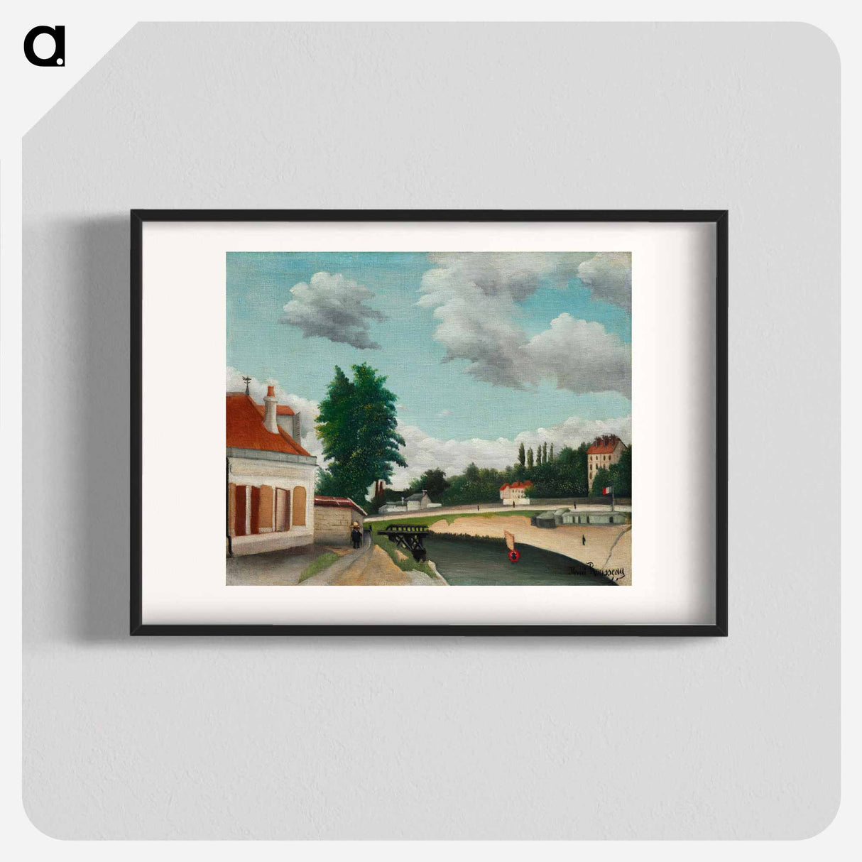 Outskirts of Paris - Henri Rousseau Poster.