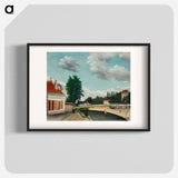 Outskirts of Paris - Henri Rousseau Poster.