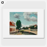 Outskirts of Paris - Henri Rousseau Poster.