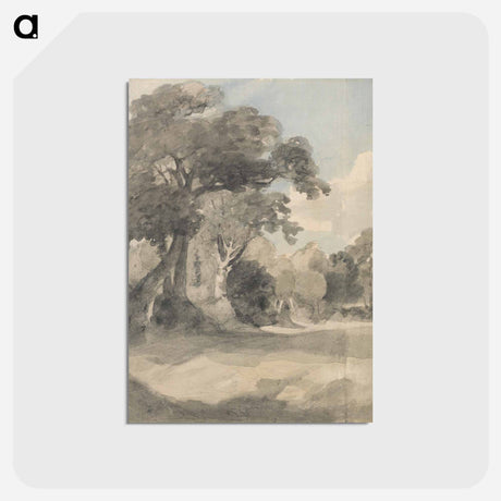 アートポストカード-Trees in a Meadow
 - ジョン コンスタブル Postcard.