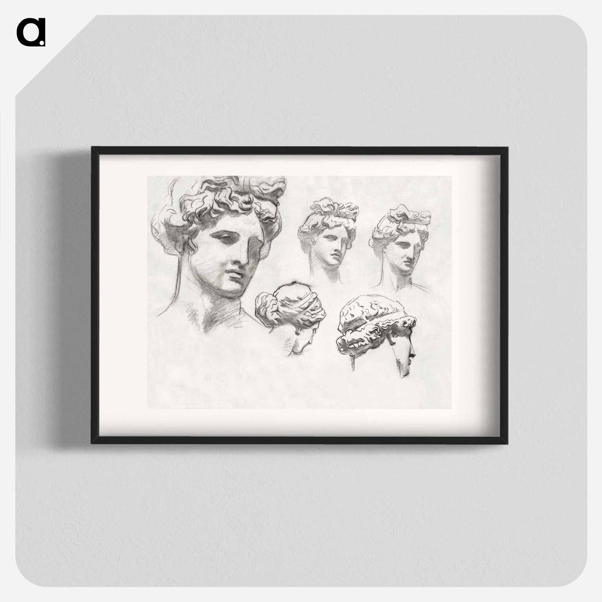 Studies for "Apollo and the Muses" - John Singer Sargent Poster.