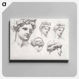 Studies for "Apollo and the Muses" - John Singer Sargent Canvas.