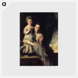 アートポストカード-Georgiana, Countess Spencer, and Her Daughter - ジョシュア レノルズ Postcard.