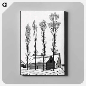 アートパネル-Winter - ユリー デ フラーハ Canvas.