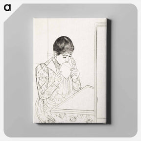 アートパネル-The Letter - メアリー カサット Canvas.