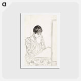 アートポストカード-The Letter - メアリー カサット Postcard.