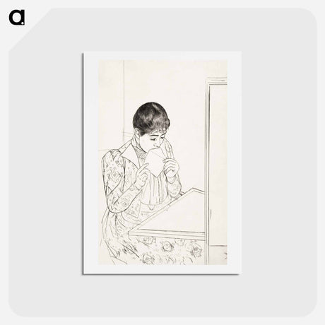 アートポストカード-The Letter - メアリー カサット Postcard.