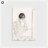アートポストカード-The Letter - メアリー カサット Postcard.