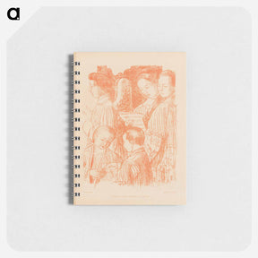 アートメモ帳-Three singing angels and two choir boys during Holy Mass - モーリス ドニ Memo.