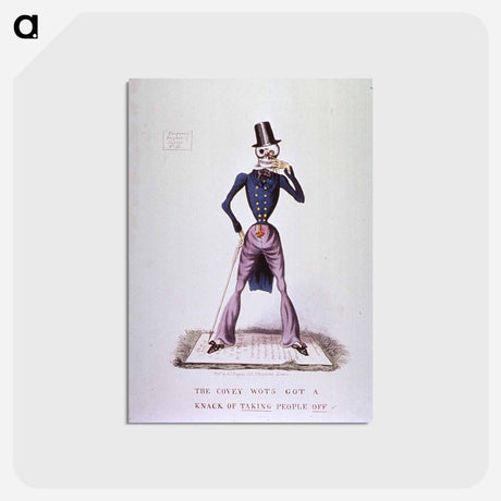 アートポストカード-Death Standing on a Tombstone
 - 国立医学図書館 Postcard.