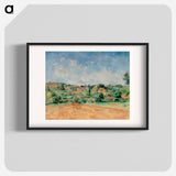 The Bellevue Plain, also called The Red Earth - Paul Cezanne Poster.