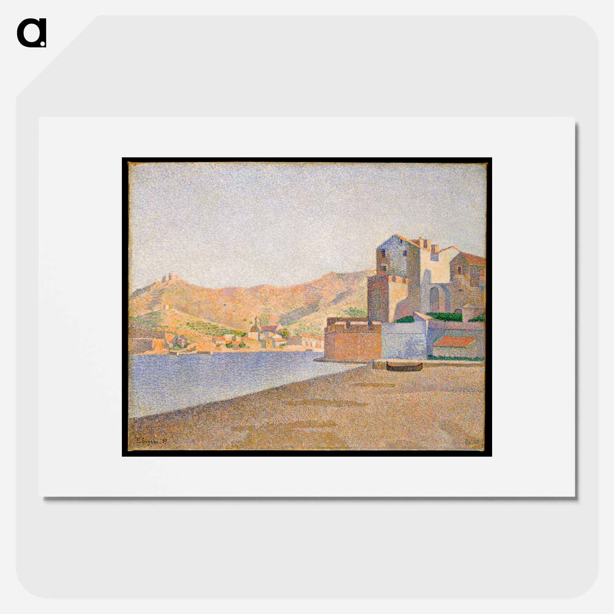 The Town Beach, Collioure, Opus 165 - ポール シニャック Poster.