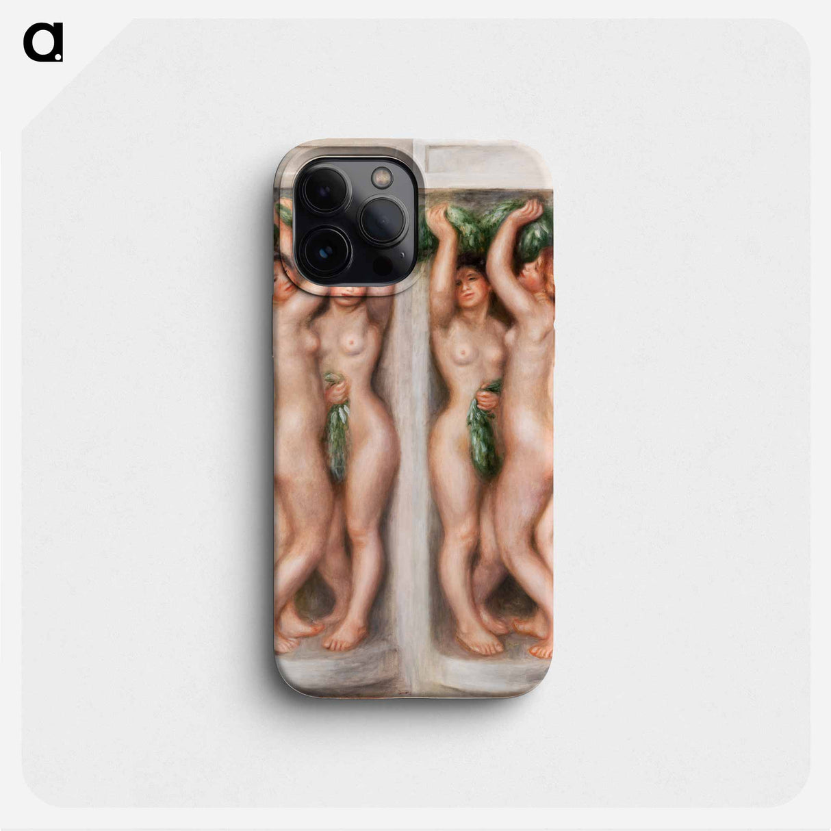 Caryatids (Cariatides); also called Deux baigneuses (panneau décoratif) - ピエール オーギュスト ルノワール Phone Case.