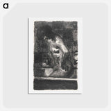 アートポストカード-Woman in Bathtub
 - ピエール ボナール Postcard.
