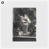 アートポストカード-Woman in Bathtub
 - ピエール ボナール Postcard.
