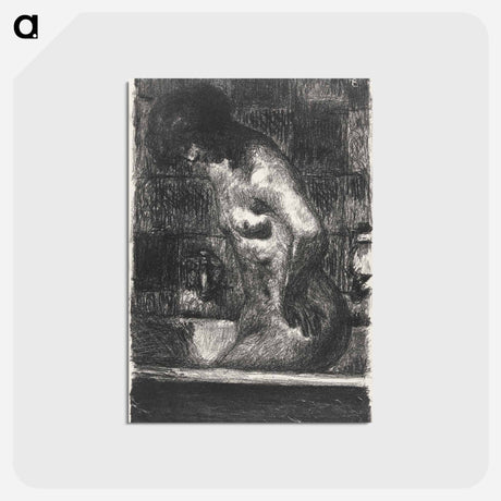 アートポストカード-Woman in Bathtub
 - ピエール ボナール Postcard.