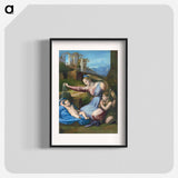 Madonna and Child - ラファエロ サンティ Poster.