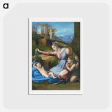 アートポストカード-Madonna and Child - ラファエロ サンティ Postcard.