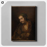 Hendrickje Stoffels - Rembrandt van Rijn Canvas.