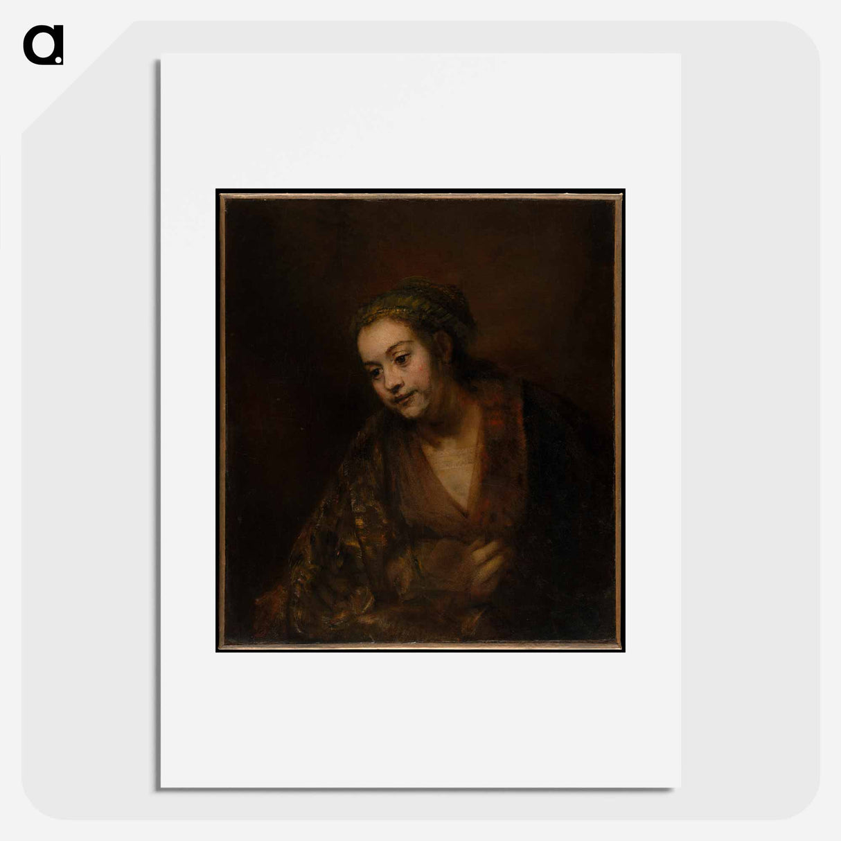 Hendrickje Stoffels - Rembrandt van Rijn Poster.