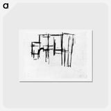 アートポストカード-Composition (The Cow) - テオ ファン ドゥースブルフ Postcard.
